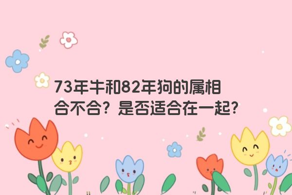 73年牛和82年狗的属相合不合？是否适合在一起？