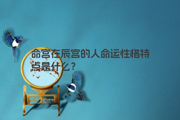 命宫在辰宫的人命运性格特点是什么?