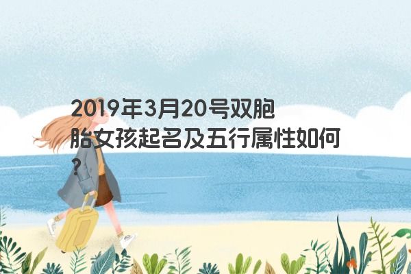 2019年3月20号双胞胎女孩起名及五行属性如何？