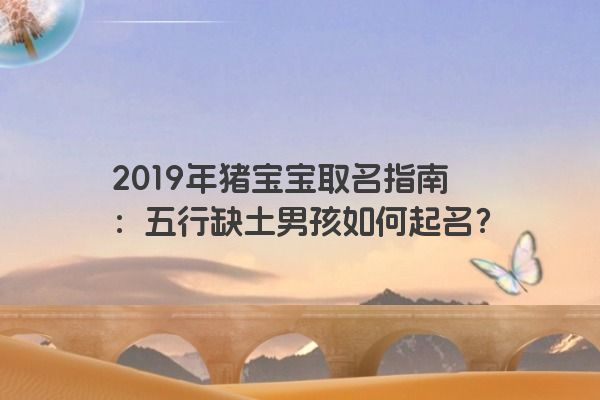 2019年猪宝宝取名指南:五行缺土男孩如何起名?
