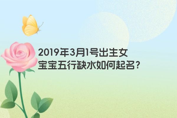 2019年3月1号出生女宝宝五行缺水如何起名？