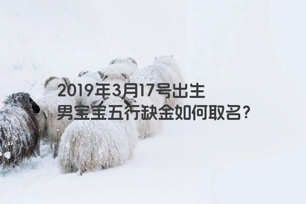 2019年3月17号出生男宝宝五行缺金如何取名？