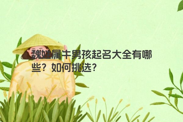 魏姓属牛男孩起名大全有哪些？如何挑选？