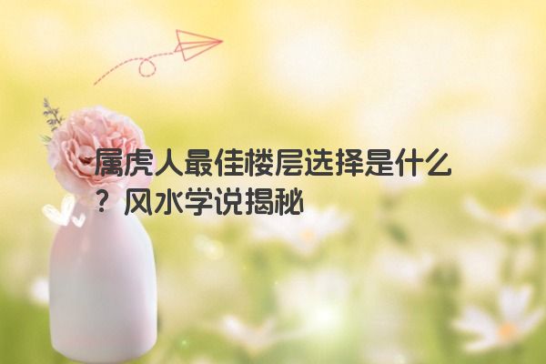 属虎人最佳楼层选择是什么?风水学说揭秘