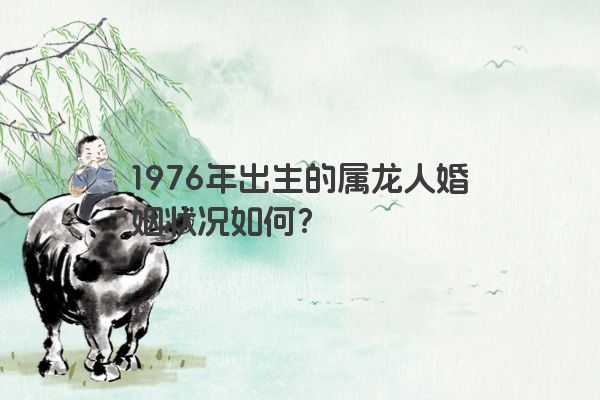 1976年出生的属龙人婚姻状况如何？