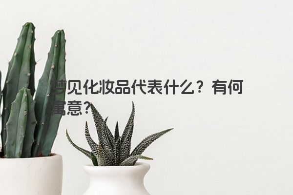 梦见化妆品代表什么？有何寓意？